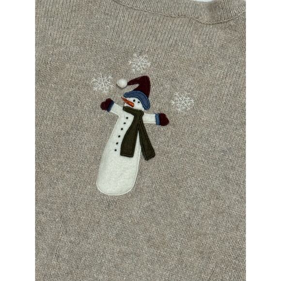 Vintage Wool Angora Rabbit Zip Up Patchwork Christmas Holiday Sweater Jacket XL - Picture 8 of 12